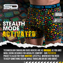 Load image into Gallery viewer, TECHNICOLOUR | SMUGGLING DUDS STASH POCKET BOXERS