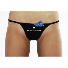 Load image into Gallery viewer, BLACK | SMUGGLING DUDS FEMALE STASH POCKET THONG - 4 PACK