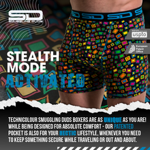 Load image into Gallery viewer, TECHNICOLOUR | SMUGGLING DUDS STASH POCKET BOXERS