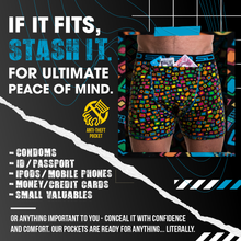 Load image into Gallery viewer, TECHNICOLOUR | SMUGGLING DUDS STASH POCKET BOXERS