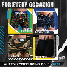 Load image into Gallery viewer, TECHNICOLOUR | SMUGGLING DUDS STASH POCKET BOXERS