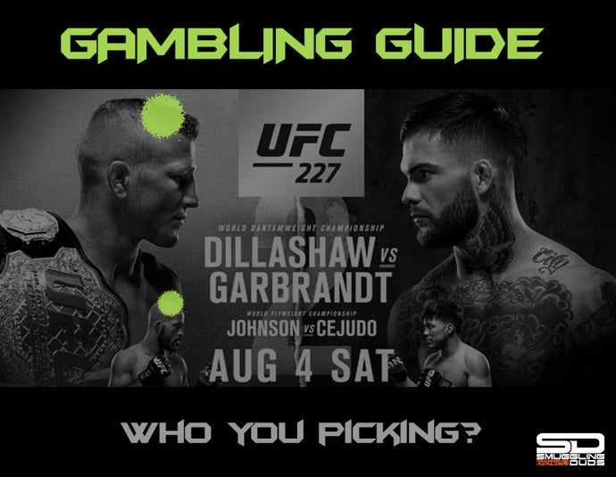SMUGGLING DUDS UFC 227 GAMBLING GUIDE