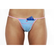 Load image into Gallery viewer, BABY BLUE | SMUGGLING DUDS FEMALE STASH POCKET THONG - 4 PACK
