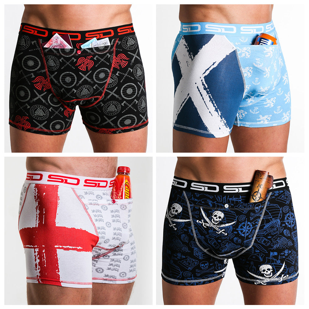 NORTH SEA COLLECTION | SMUGGLING DUDS STASH POCKET BOXERS - 4 PACK ...