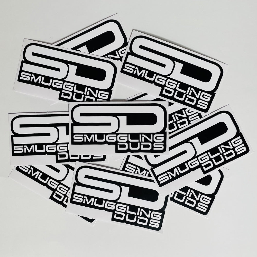 WHITE SMUGGLING DUDS SD STICKER 10 PACK