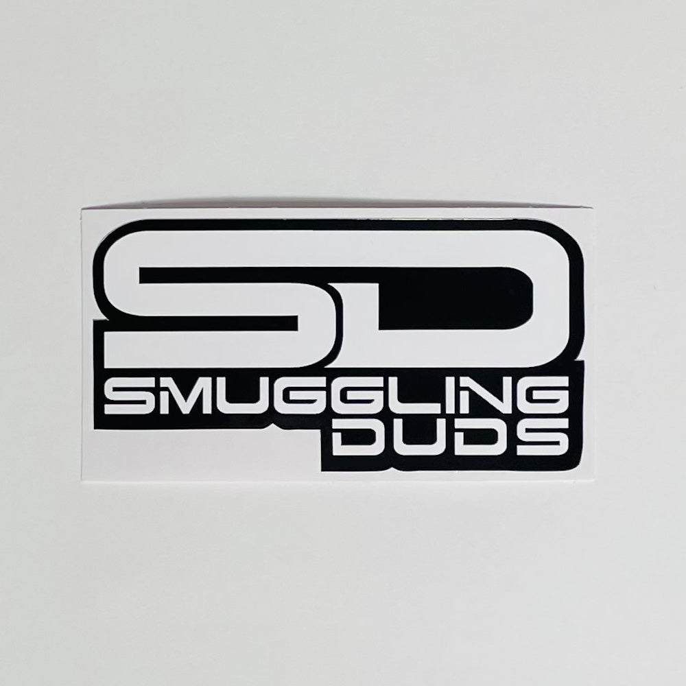 WHITE SMUGGLING DUDS SD STICKER