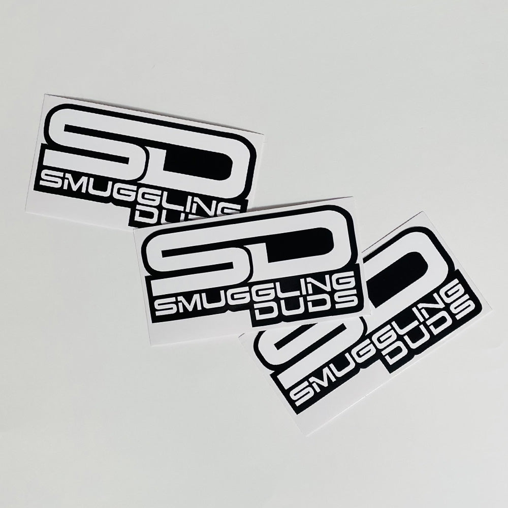WHITE SMUGGLING DUDS SD STICKER 3 PACK