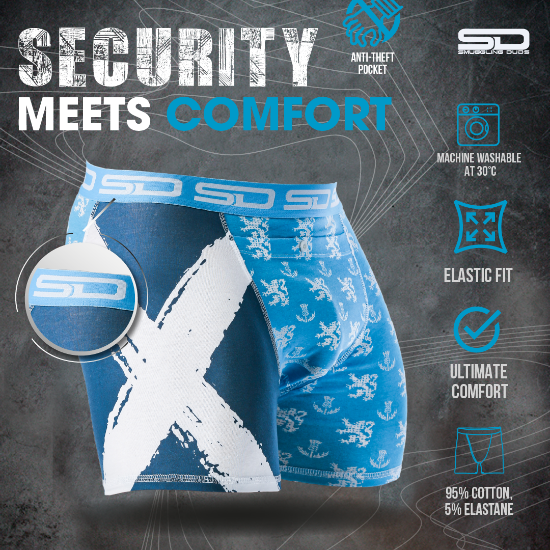 Super Stealth 2.0 Smuggling Duds Men's Secret Stash Pocket Boxers Boxer  Shorts
